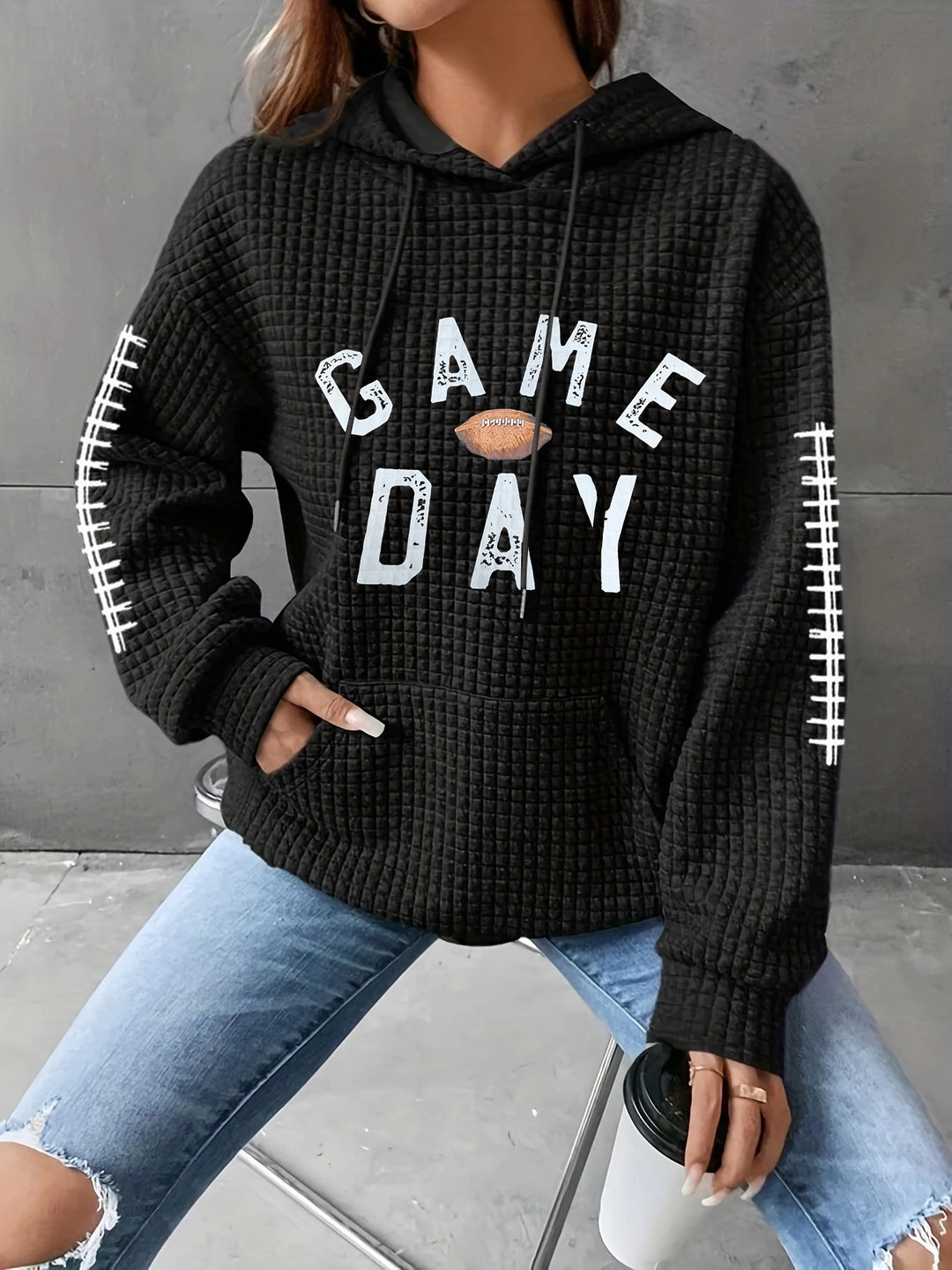 Damen Kapuzenpullover mit gesticktem Design Shop Nory