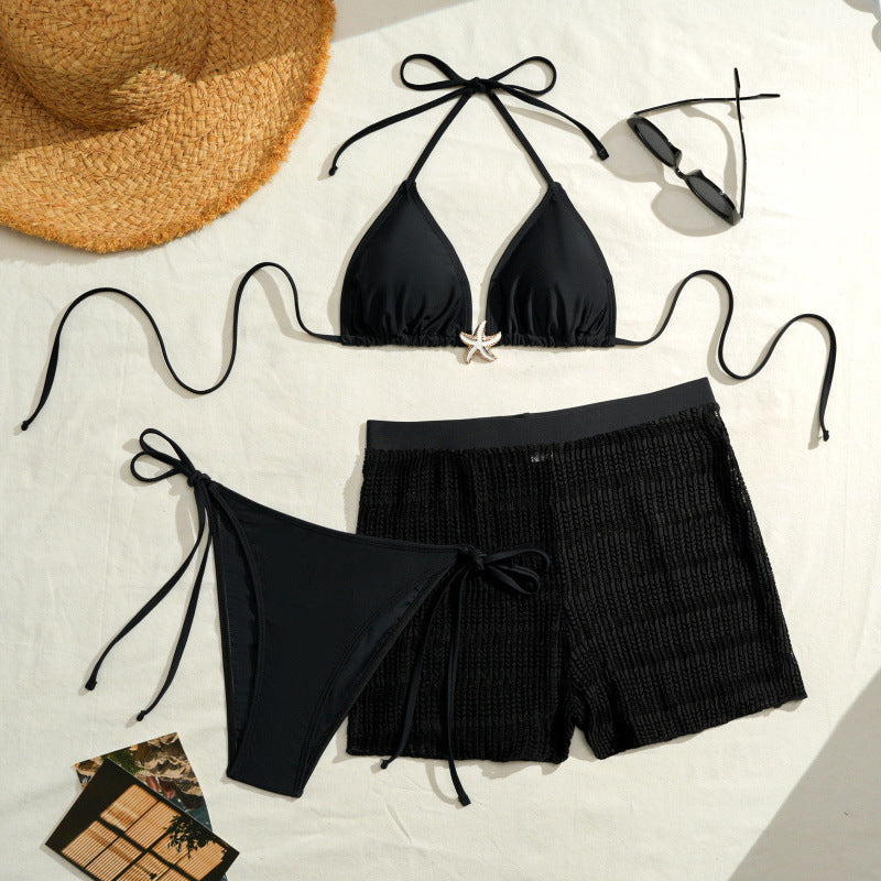 Damen Bikini-Set mit trendigen Raffungen und modischem Höschen