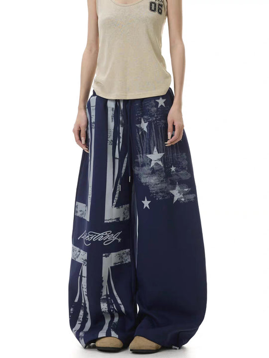 Damen Lässige Übergröße Sweatpants mit grafischen Designelementen Shop Nory