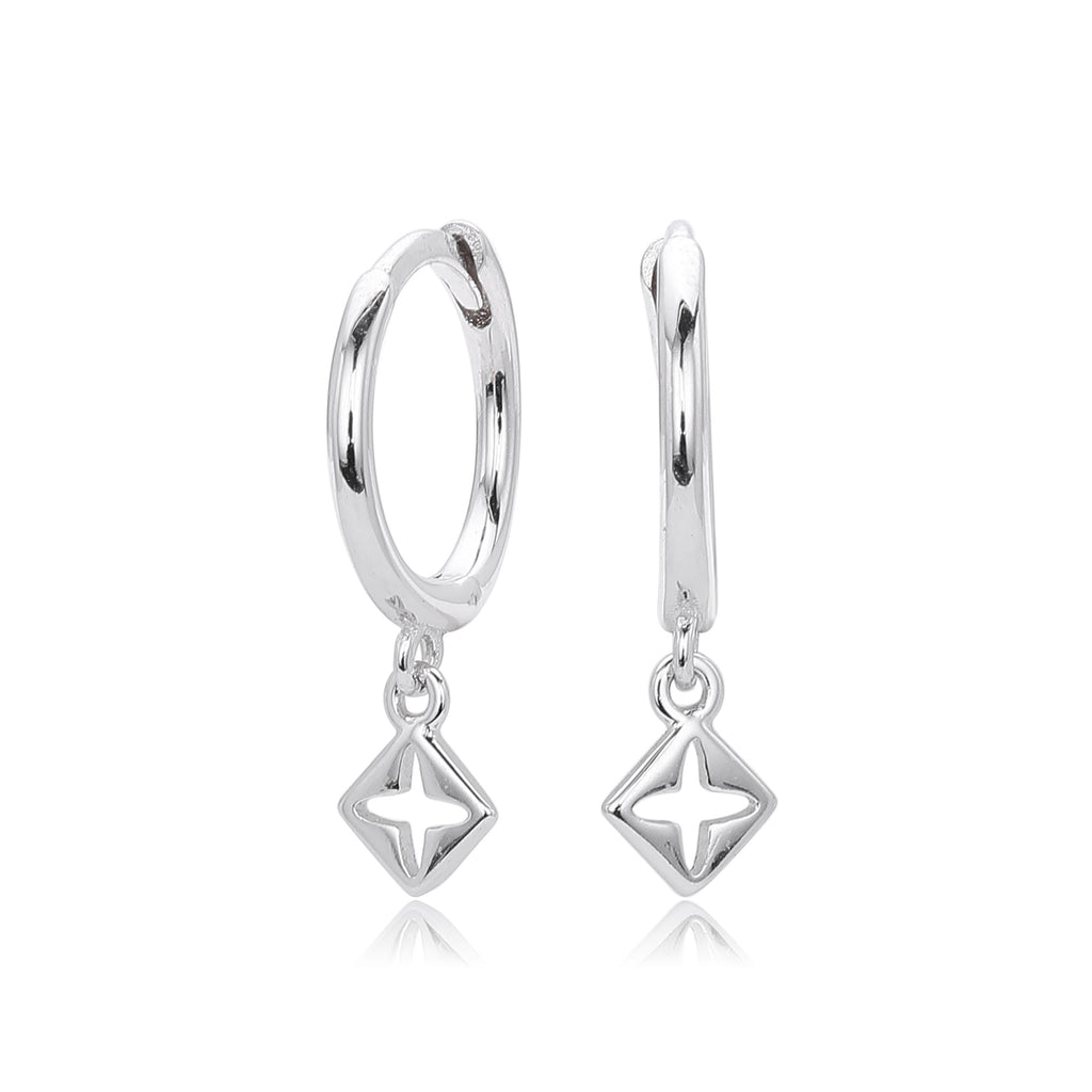 Damen Creolen mit filigranem Anhängerdesign Shop Nory