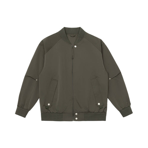 Herren Boxy-Bomberjacke mit Stehkragen, verdecktem Reißverschluss und Pattentaschen Shop Nory