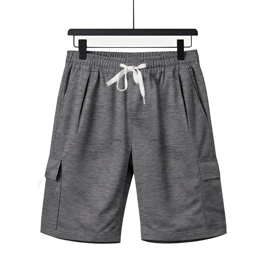 Herren nan elastische Cargo-Bermuda mit Kordelzug und Mehrfachtaschen