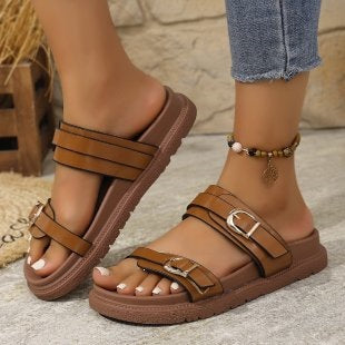 Damen Komfortable und modische Riemchensandalen