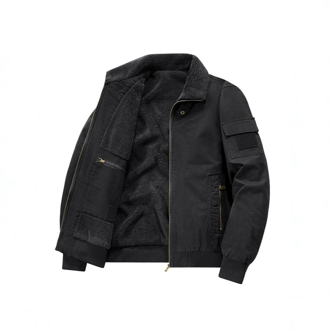 Herren Stylische Übergangsjacke mit Teddyfutter Shop Nory