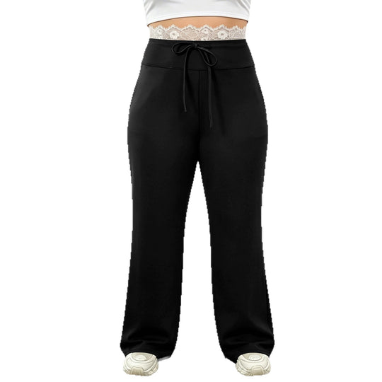 Damen High-Waist Palazzohose mit formendem Taillenbund und atmungsaktivem Stretch Shopy Nory