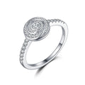 Damenring mit kunstvollen geometrischen Zirkonia-Details Shop Nory
