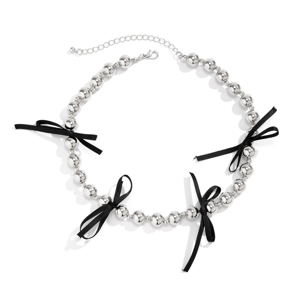 Damen elegante Halskette mit Schleifenmotiv Shop Nory