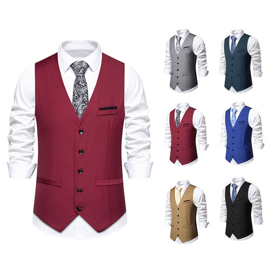 Herren elegante Weste im klassischen Stil mit modernem Schnitt Shopnory