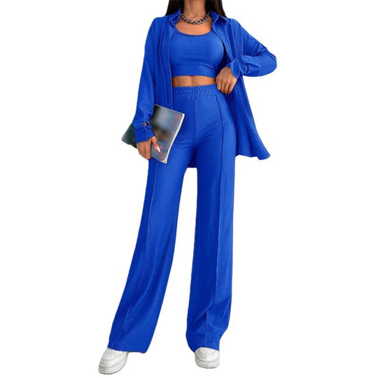 Damen Lässiges Zweiteiliges Set mit weitem Schnitt Shop Nory