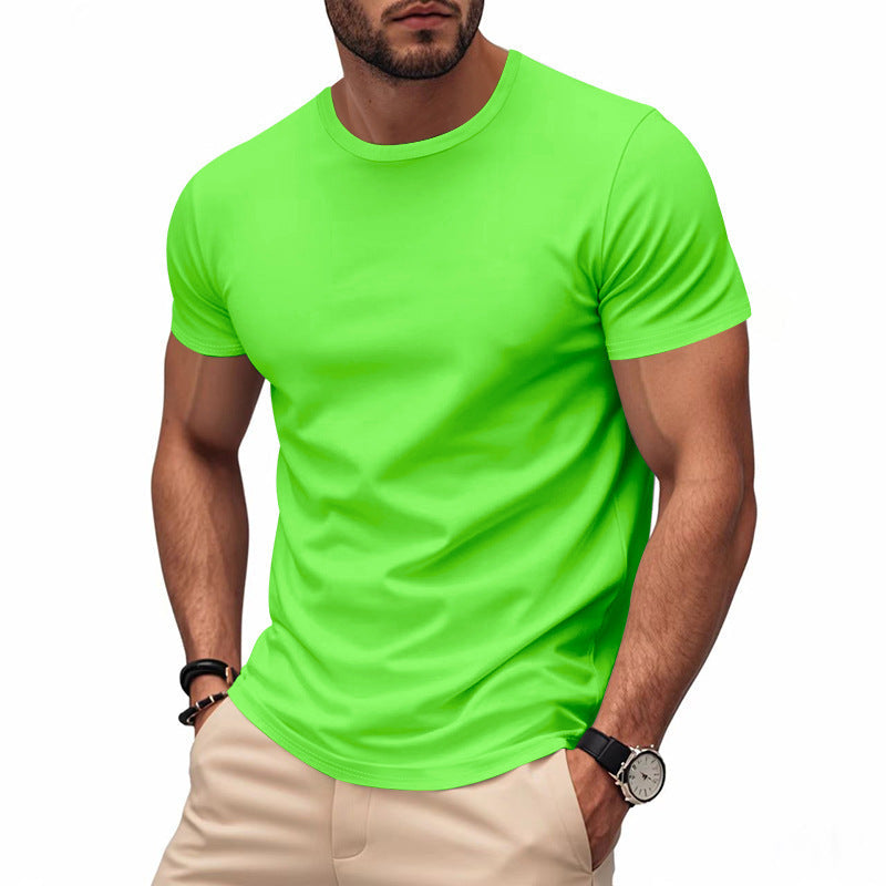 Herren nan leichtes Kurzarm-Funktionsshirt mit Rundhalsausschnitt schnelltrocknendem StretchgewShopnorye und flachen Nähten