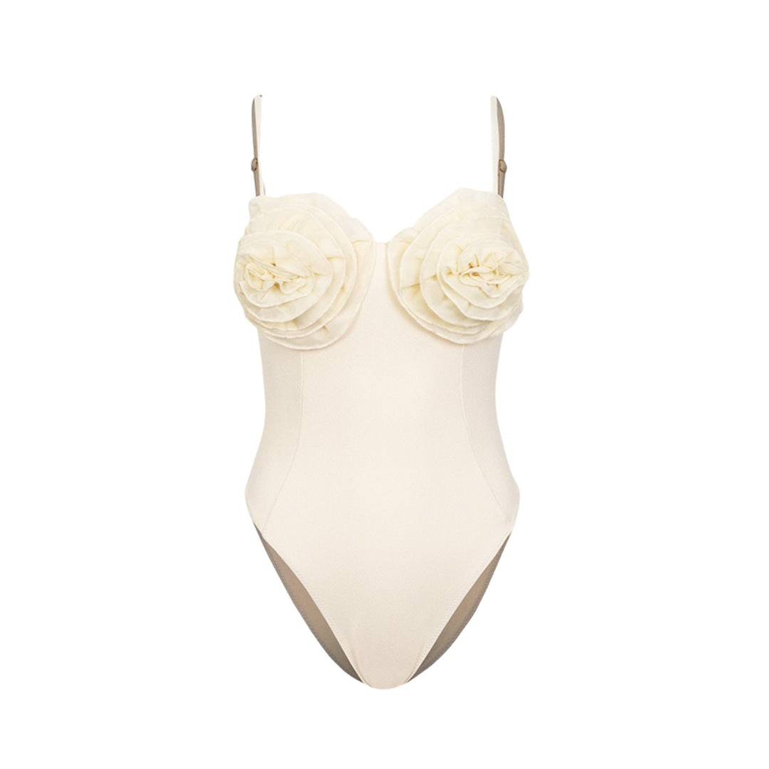 Damen Bikiniset mit floralem Rüschendesign Shopnory
