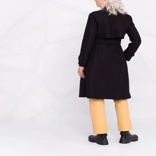 Damen Taillierter Wollmix-Mantel mit Bindegürtel und A-Linien-Schnitt Shop Nory