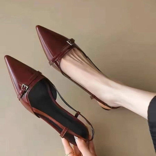Damen Slingbacks mit elegantem Blockabsatz