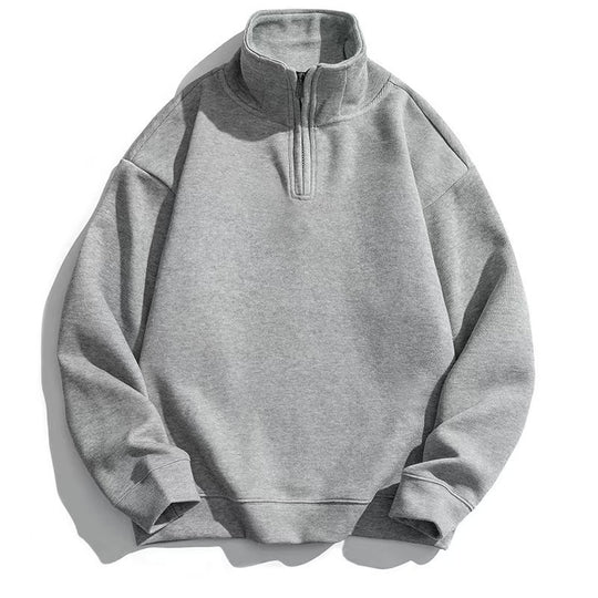 Unisex nan Halbzip-Sweatshirt mit Stehkragen und oversized Schnitt Shop Nory