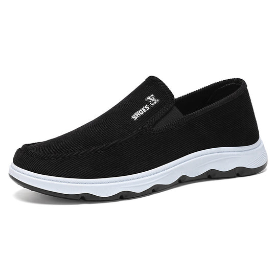 Herren nan leichter atmungsaktiver Slip-On Freizeit-Slipper mit geripptem Textiloberteil und stoßdämpfender EVA-Zwischensohle Shop Nory
