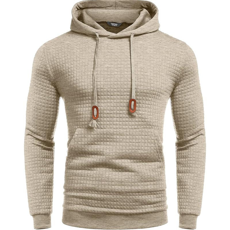 Herren Gepolsterter Steppmuster-Hoodie mit Kapuze und Kordelzug Shop Nory