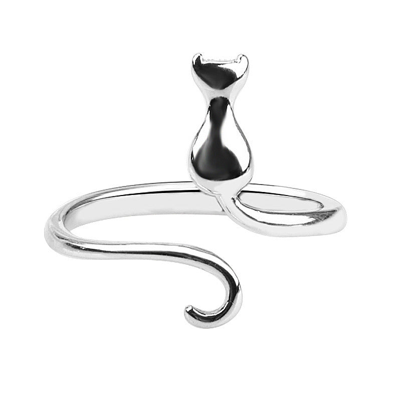Damenring mit katzeninspirierter Form Shop Nory