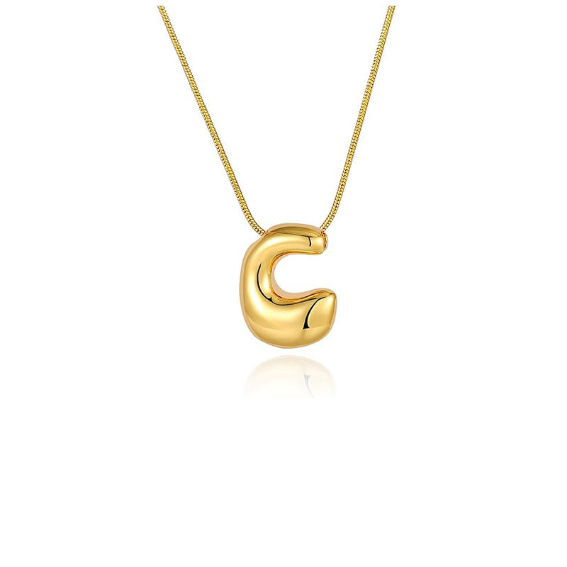 Damen Halskette mit skulpturalem Anhänger und feinem Gliederdesign Shop Nory