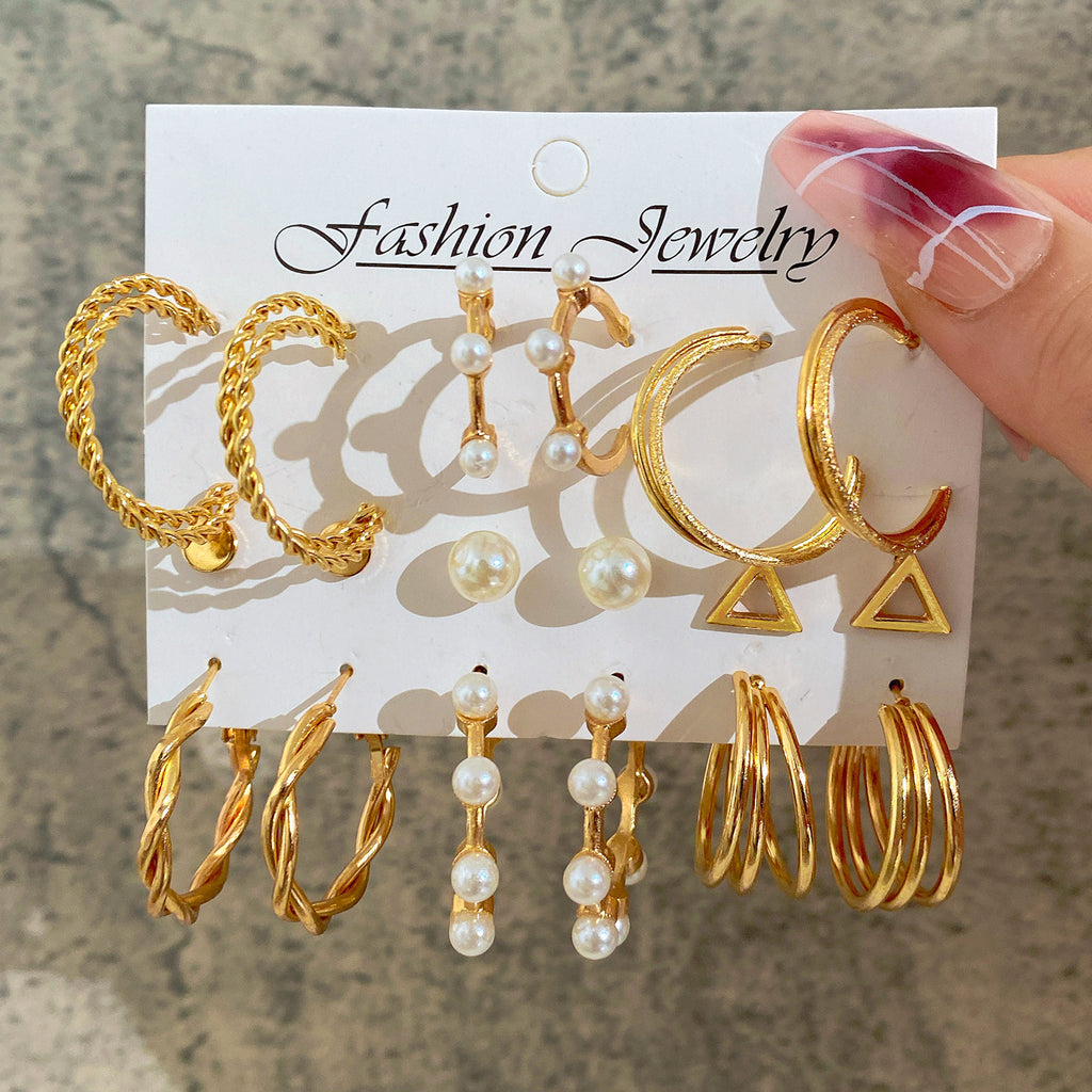 Damen Ohrstecker-Set mit eleganten und variierenden Designs Shop Nory