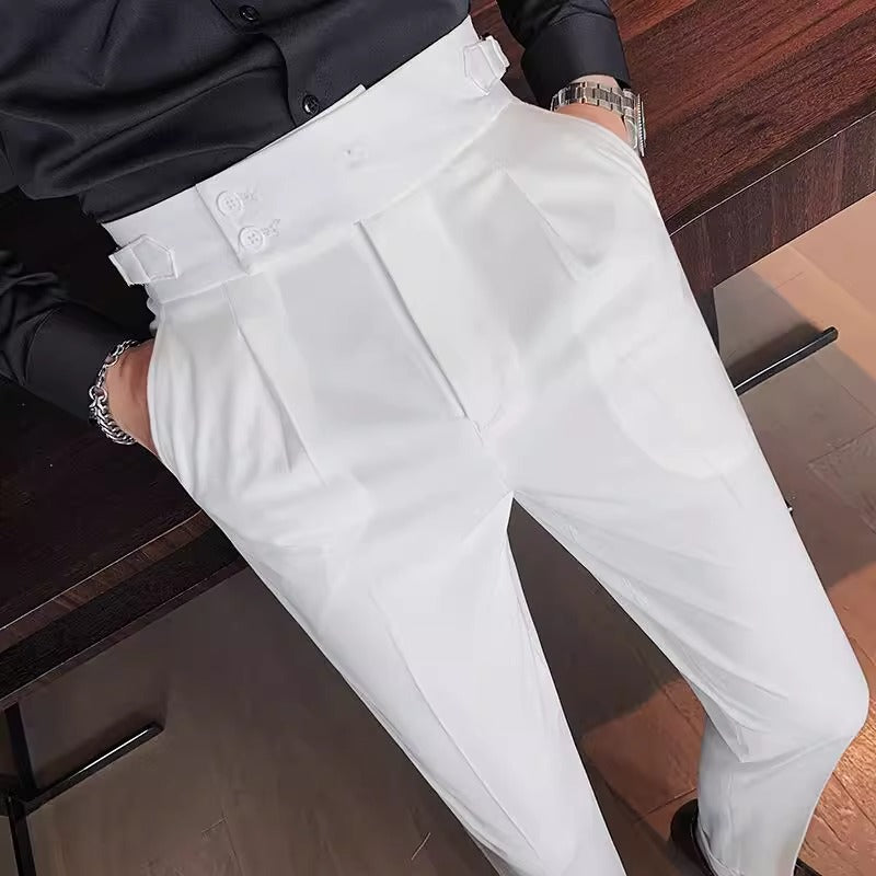 Herren Elegante Anzughose mit hoher Tailierung Shop Nory