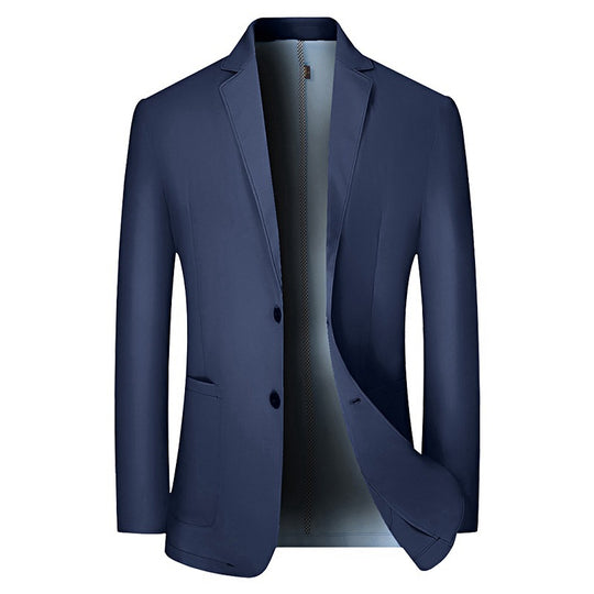 Herren Leichtes halbgefüttertes Baumwoll-Sakko mit Notch-Revers und aufgesetzten Taschen Shop Nory