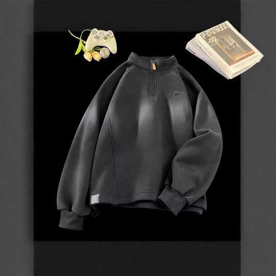 Damen Urbaner Fleece-Pullover mit Stehkragen Shop Nory