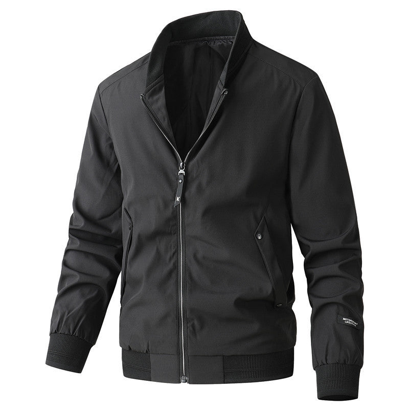 Herren leichter Urban-Bomber mit wasserabweisender Shell, geripptem Saum und Pattentaschen Shop Nory