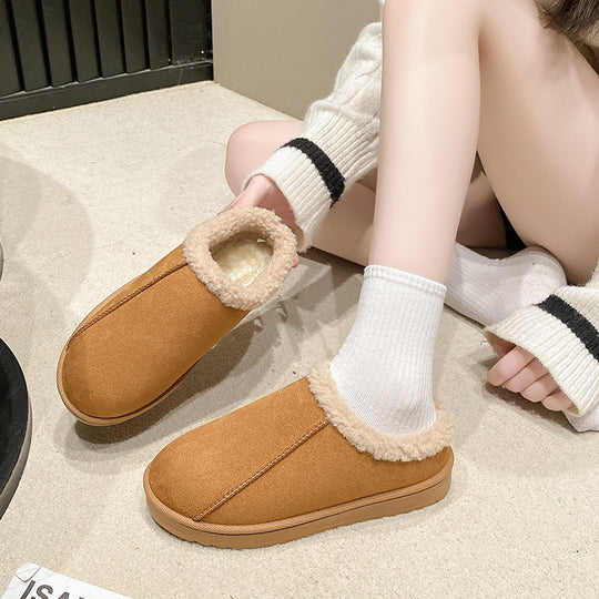 Damen Gefütterte Winter‑Slipper mit Kunstfellbesatz und profilierter Gummisohle Shop Nory