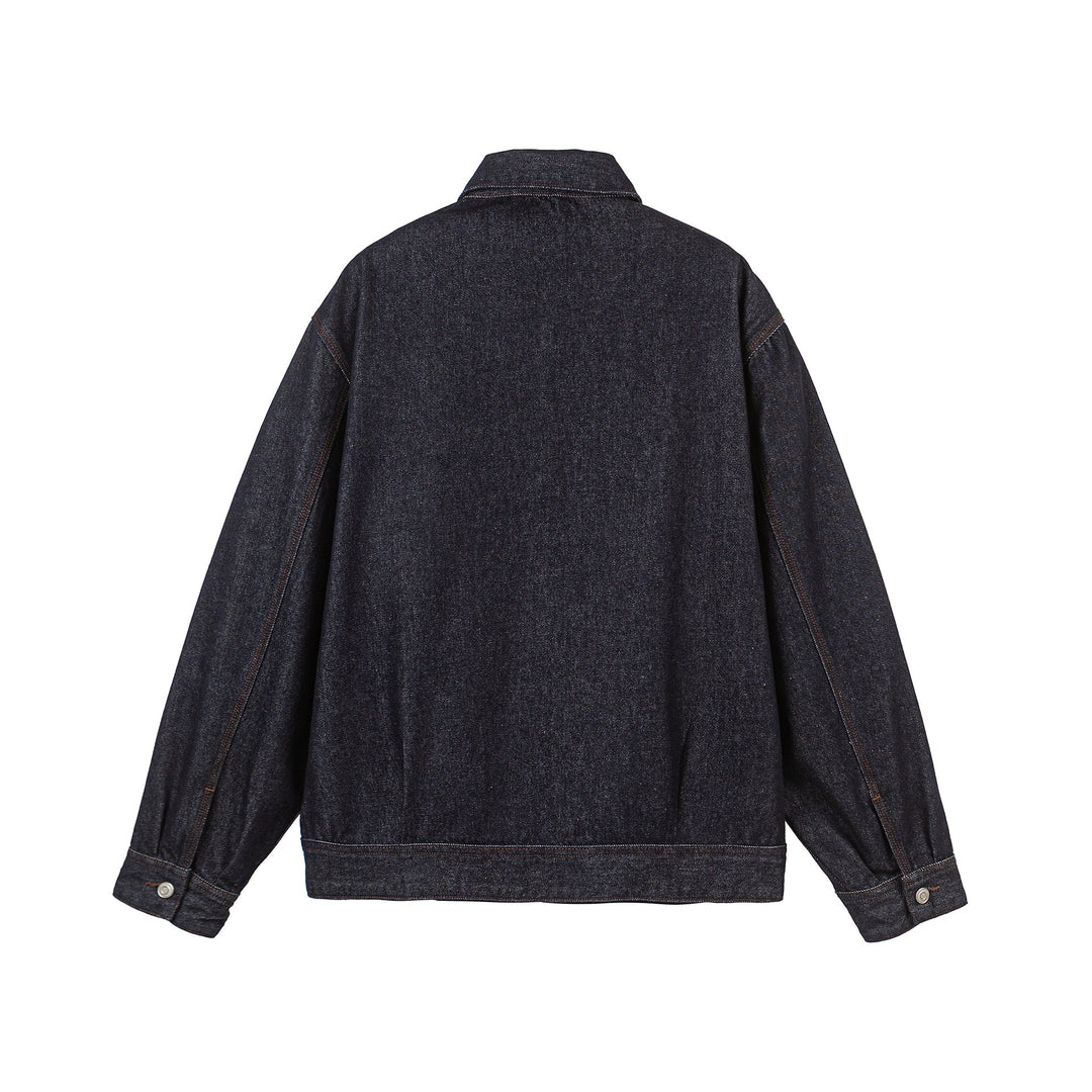 Herren Oversize Denim-Blouson mit durchgehendem Reißverschluss Shop Nory