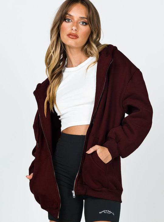 Damen nan lässige Zip-Hoodie-Jacke im Boxy-Cut mit überschnittener Schulter, verdecktem Tunnelzug und großen Kängurutaschen Shop Nory