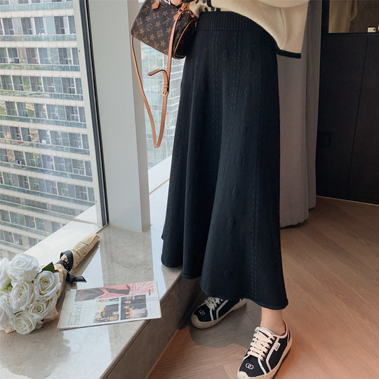 Damen Eleganter, schwingender Maxirock Shop Nory