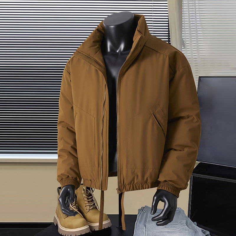 Herren Thermo‑isolierte Kurzblouson‑Jacke mit Stehkragen und Tunnelzugbund Shop Nory