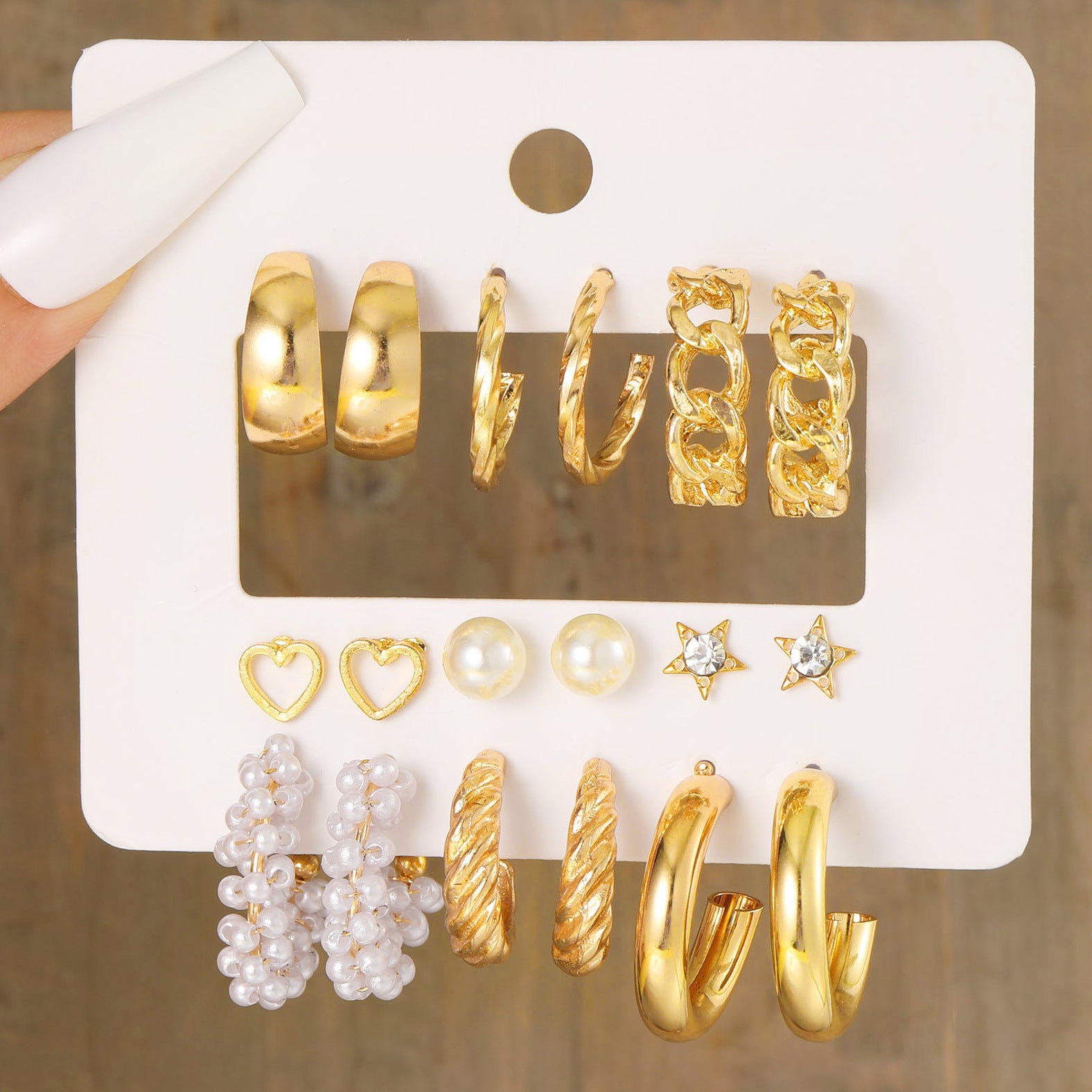 Damen Ohrringe Set mit verschiedenen stilvollen Designs Shop Nory