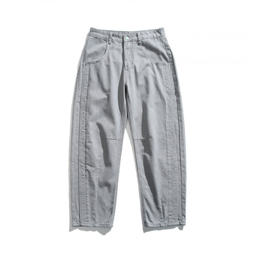 Herren Lässige Relaxed‑Fit Jeanshose mit Ziernähten und Knieabnähern Shop Nory