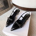 Damen elegante Slingback-Pumps mit spitz zulaufendem Design