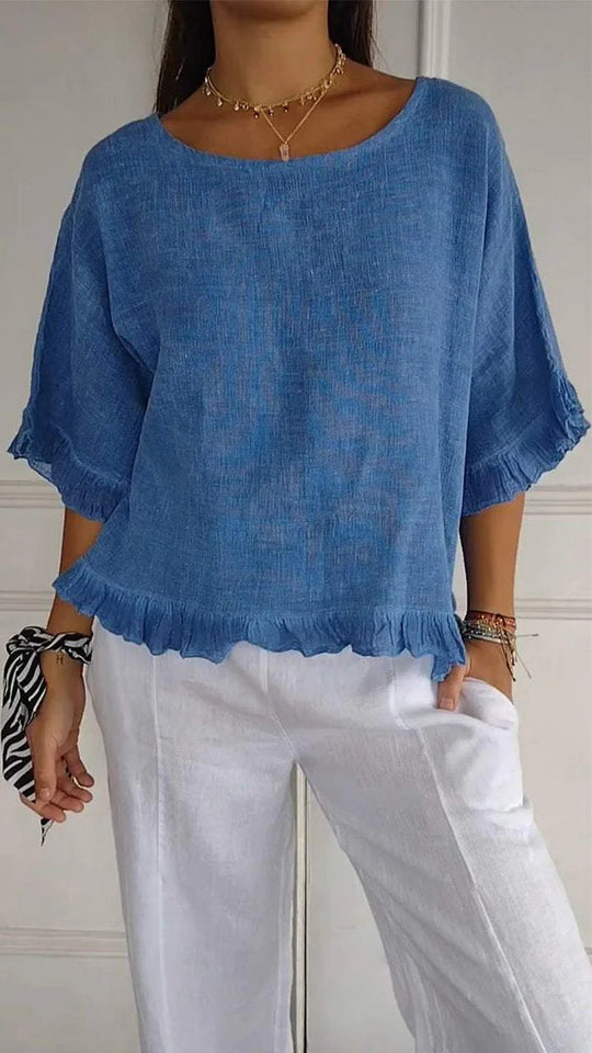 Damen Leichtes Shirt mit Fransen
