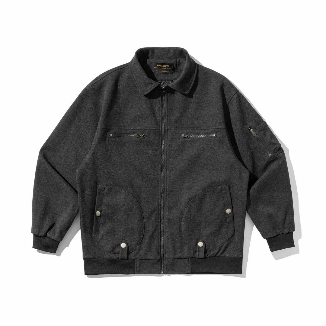 Herren Kurzblouson im Utility‑Style mit gesteppter Front, Zip‑Brusttaschen und Rippbündchen Shop Nory