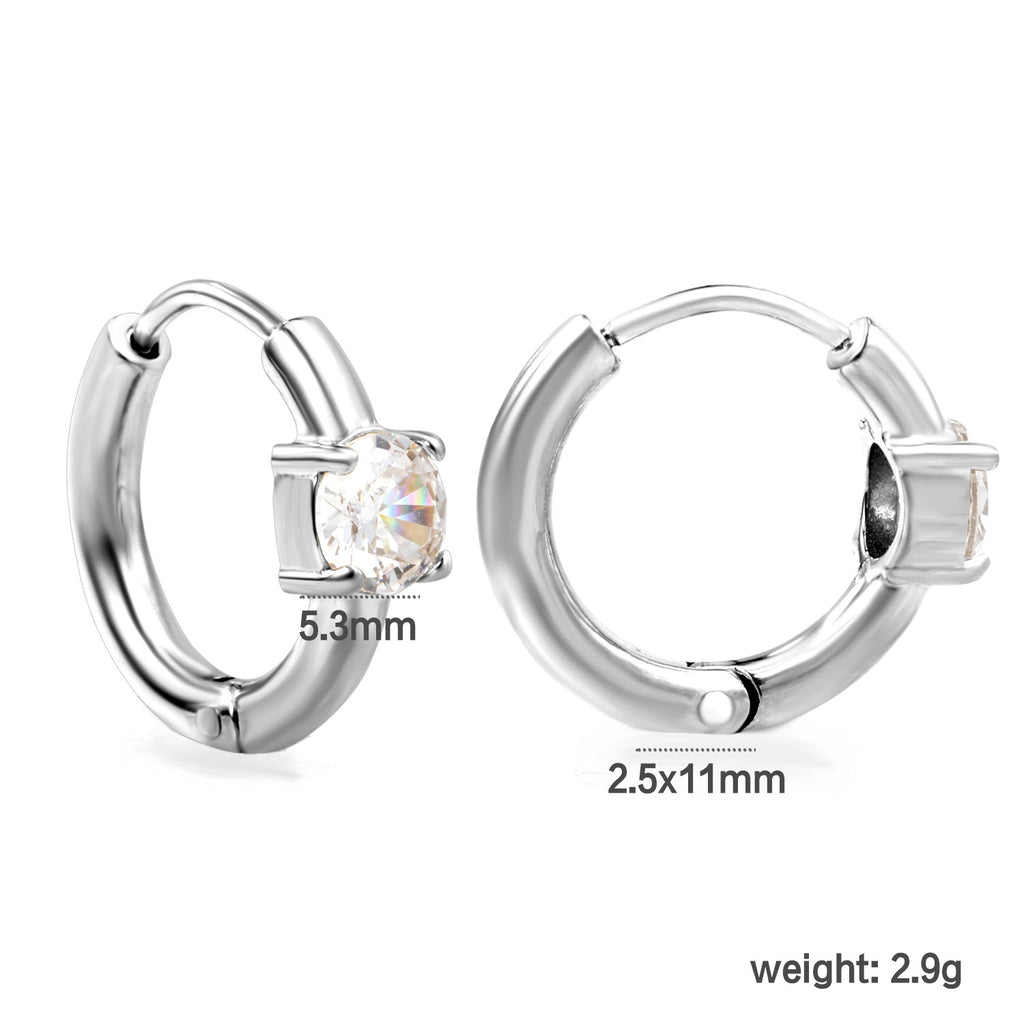Damen Hängende Ohrringe mit herzförmigem Zirkonia und elegantem Design Shop Nory