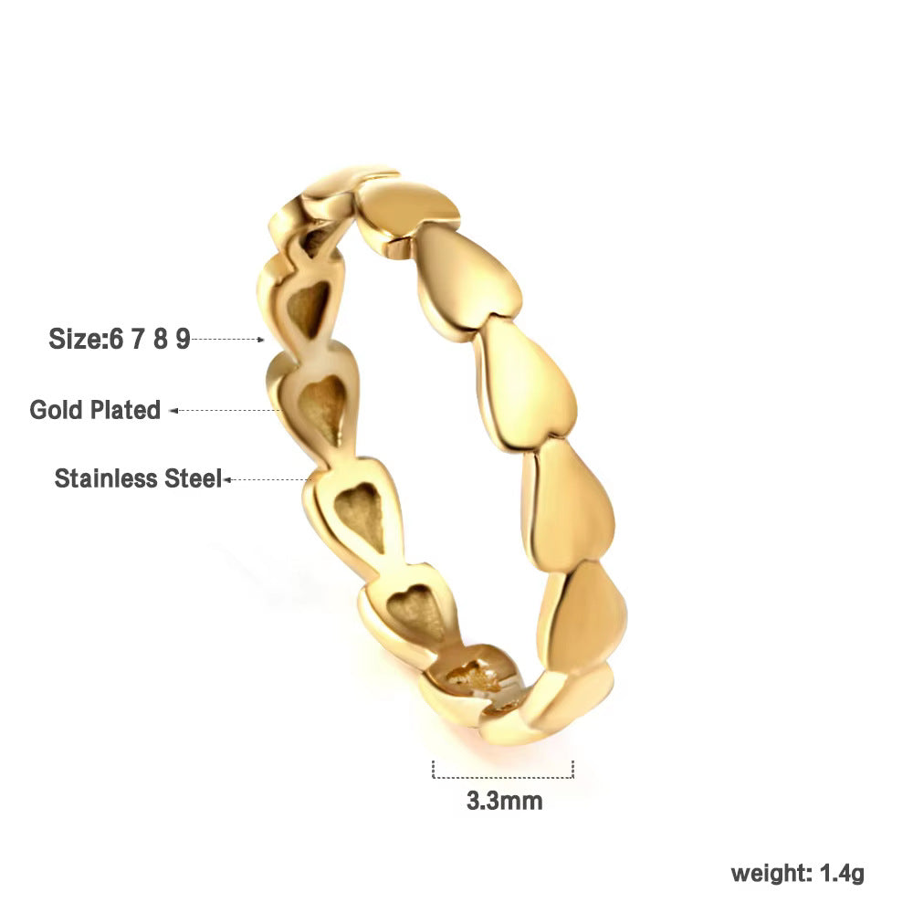 Damen Herzförmige Edelstahl Ohrstecker Shop Nory 1783008980