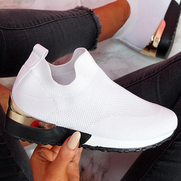 Damen Sockensneaker mit gestricktem Obermaterial und Keilsohle Shop Nory