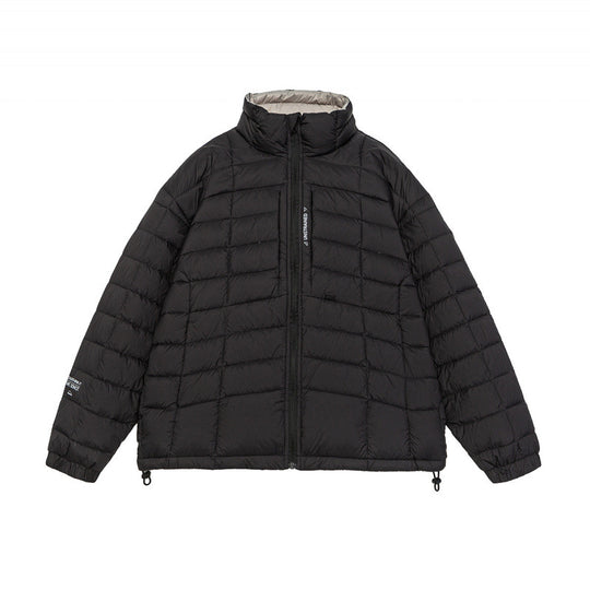 Unisex Kurze Boxy-Isolationsjacke mit leichter Thermowattierung, hohem Stehkragen und Kordelzugsaum Shop Nory