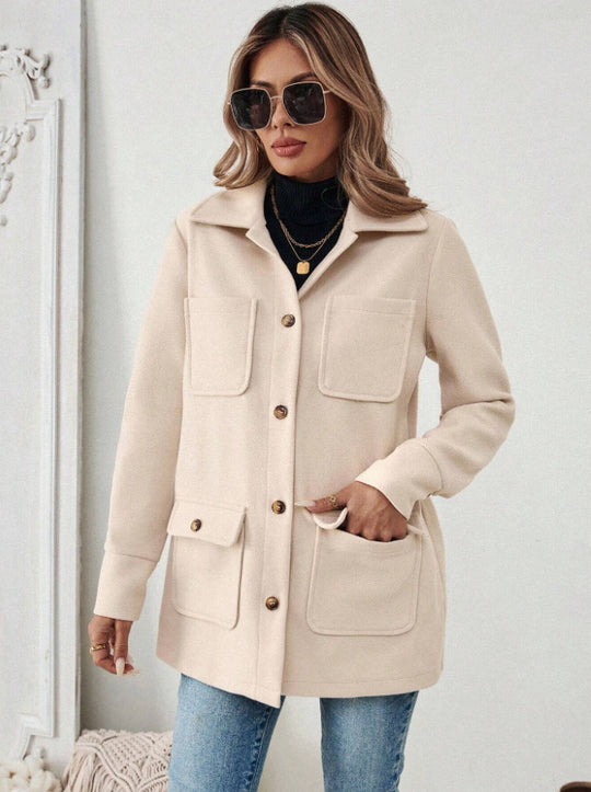 Damen Modische Utility-Jacke