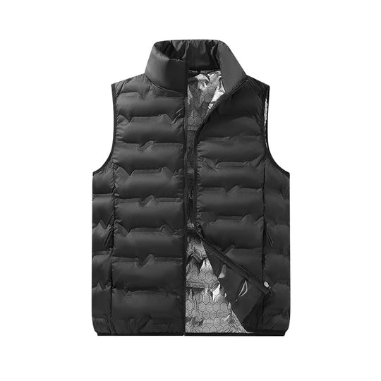 Herren Ultraleichte Packbare Steppweste mit hochschließendem Stehkragen und Innennetz Shop Nory