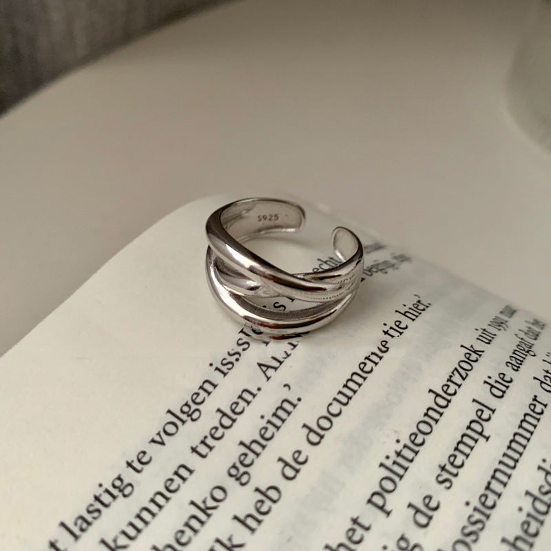 Damen Offener Ring mit eleganter, geschwungener Form Shop Nory