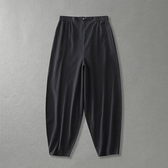 Damen Lässige, weite Haremshose mit elastischem Bund und tapered Knöchel Shop Nory
