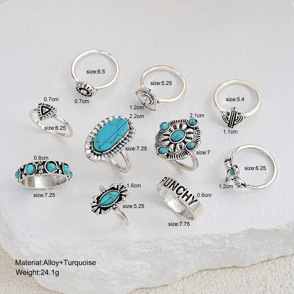 Damen Ring-Set mit verschiedenen Designs und Edelsteinen Shop Nory