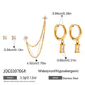 Damen elegante und funkelnde Ohrring-Set mit Kettenanhänger Shop Nory