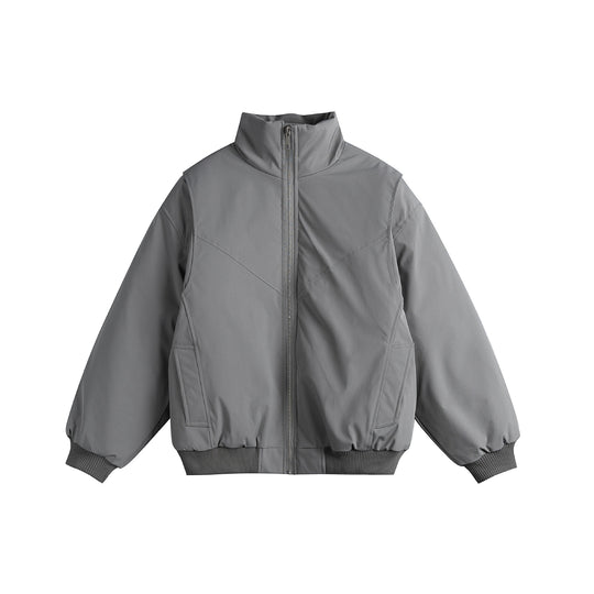 Damen Gefütterte Boxy‑Bomberjacke mit hohem Stehkragen und diagonal gesteppter Optik Shop Nory