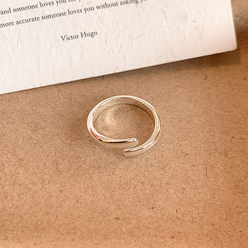 Damen eleganter und filigraner offener Ring aus hochwertigem Edelstahl Shop Nory