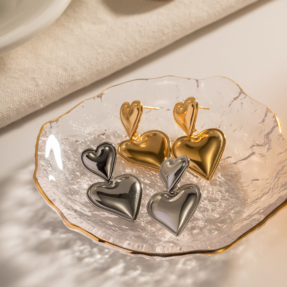 Damen Ohrhänger im eleganten Herzdesign Shop Nory